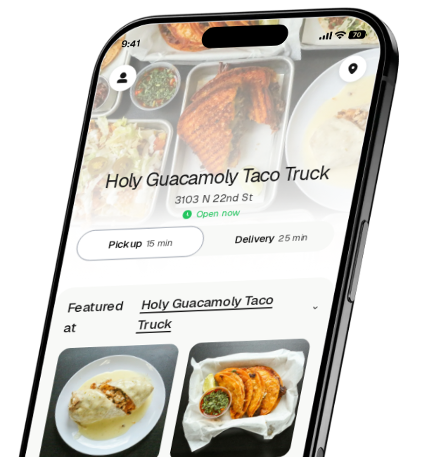 Holy Guacamoly Taco Truck app preview
